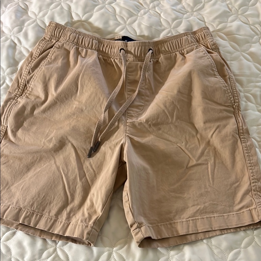GAP Beige Athletic Drawstring Shorts